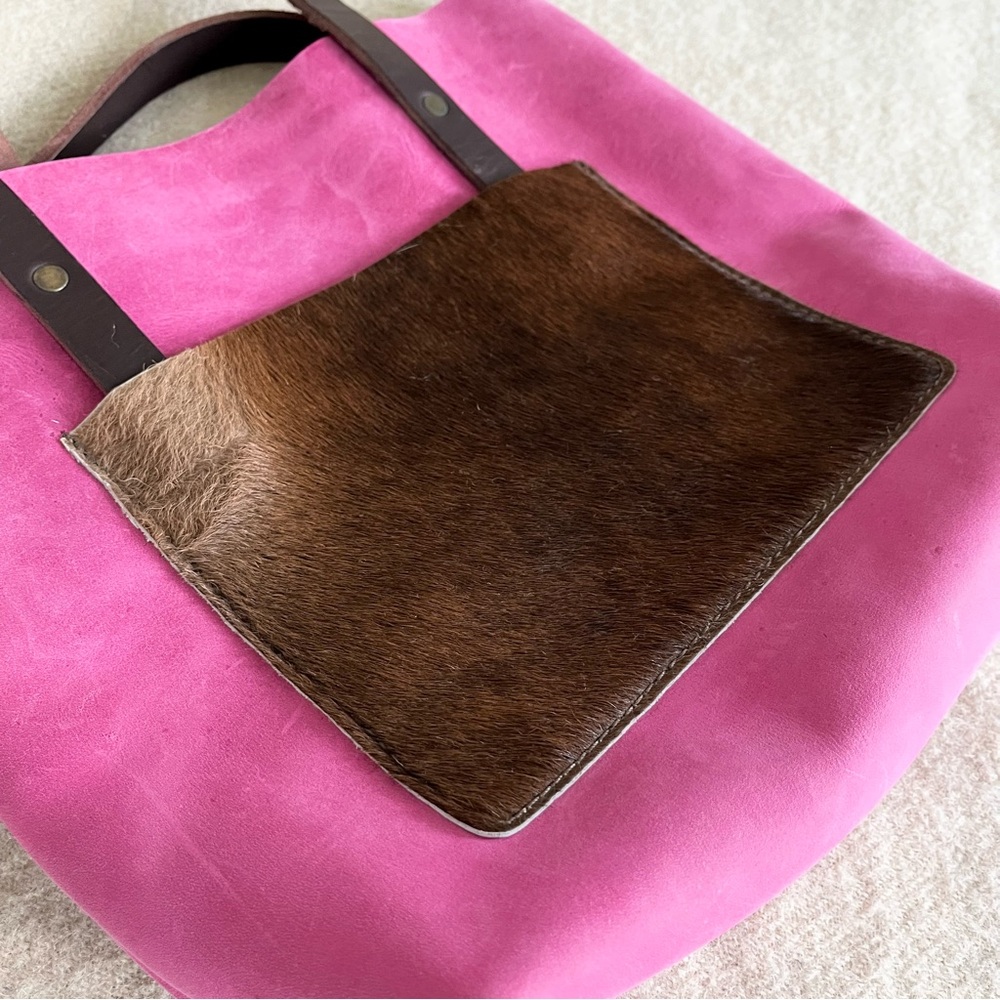 Speckled Fawns handmade leather tote bag - Picture 8 of 8